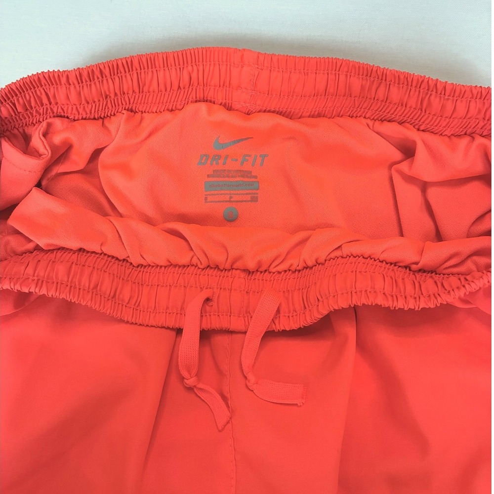 Nike Dri-FIT Tempo Running Shorts Orange Women's Size Small 3 Inch Inseam - Picture 7 of 11